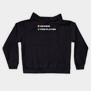 Newbie Pro Player Gamer Kids Hoodie